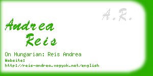 andrea reis business card